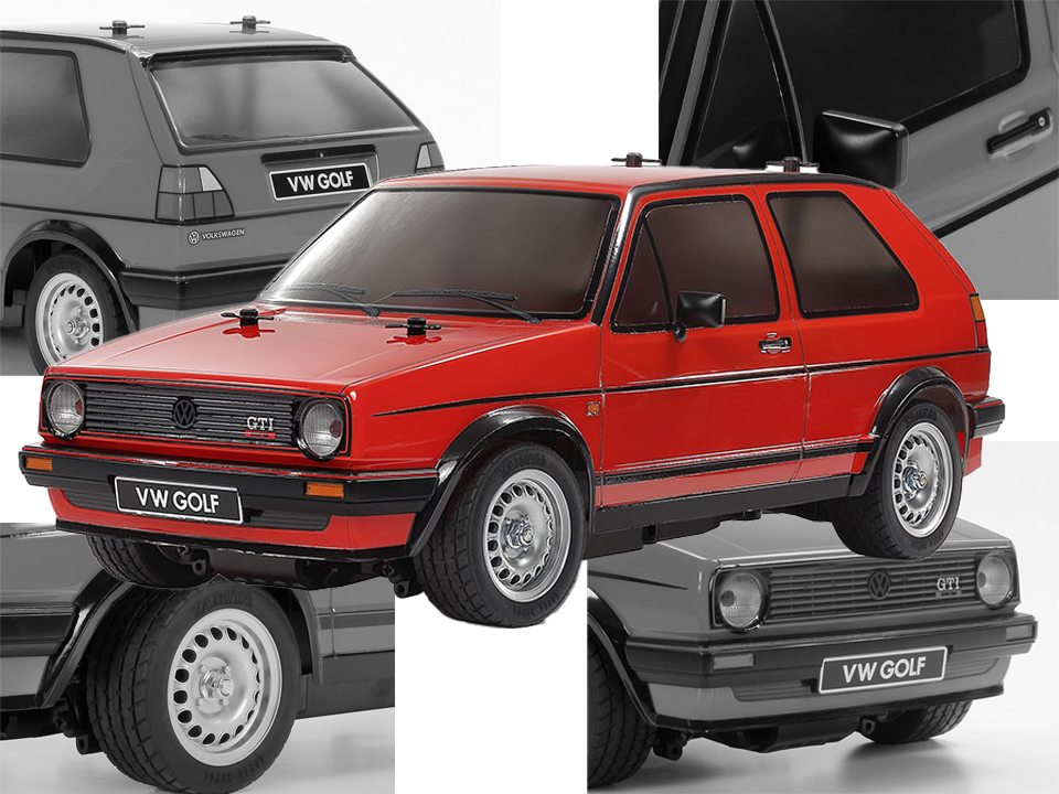 【タミヤ】遂に登場。“お待ちかね”ゴルフGTIがやってきた!1/10RC フォルクスワーゲン ゴルフ II GTI 16V (MB-01シャーシ)
