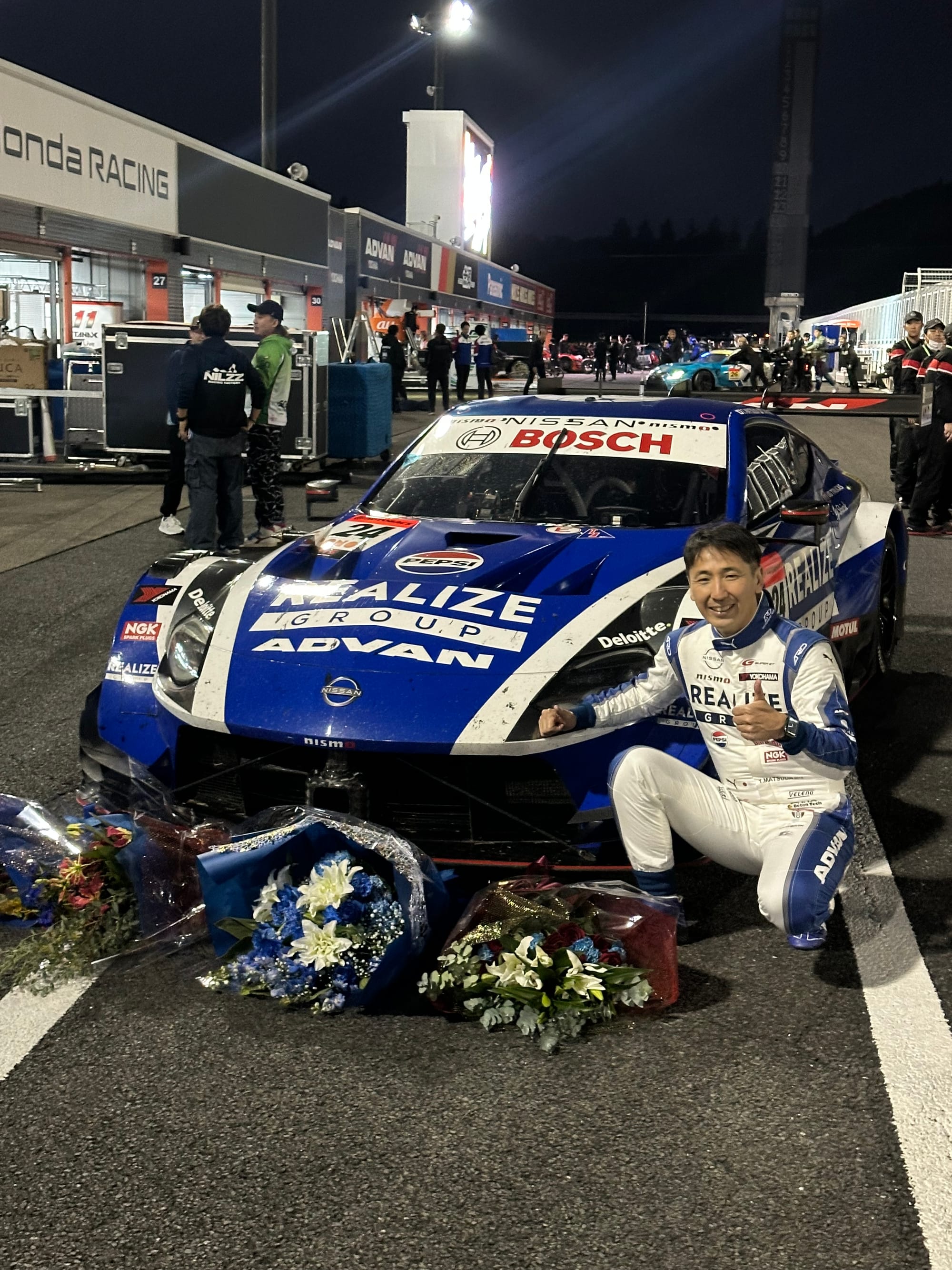 松田次生選手SUPER GTラストラン